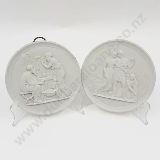 Two Royal Copenhagen Wall Plaques