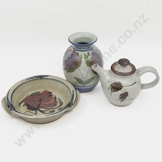 Three Pieces of Assorted Pottery