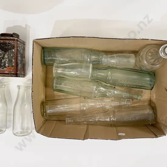 Quantity of Assorted Vintage Glass Bottles etc