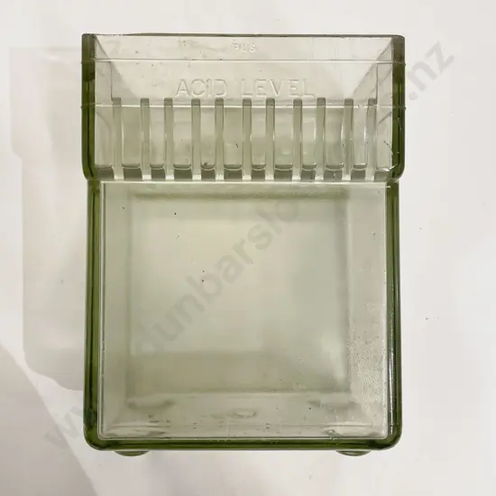 Vintage Glass Battery Acid Container