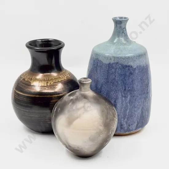Three Assorted Pottery Vases