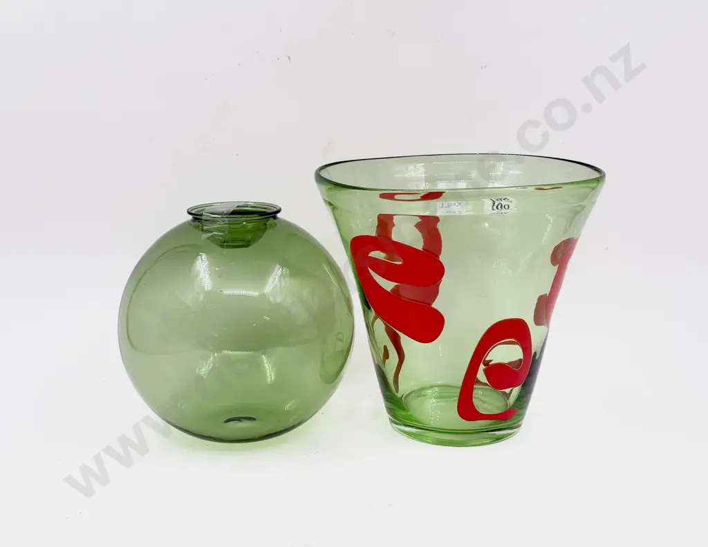 Art Glass Orb together with Art Glass Vase Image 1++