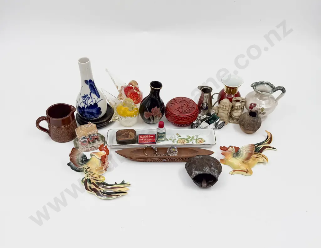 Box Quantity of Assorted incl Cinnabar Lacquer Trinket Box Image 1++