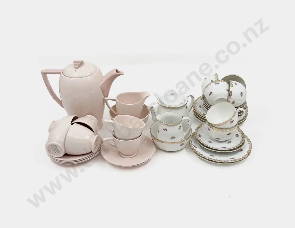 Wedgwood "Blush Rose" Demitasse Coffee Set & Other Image 1++
