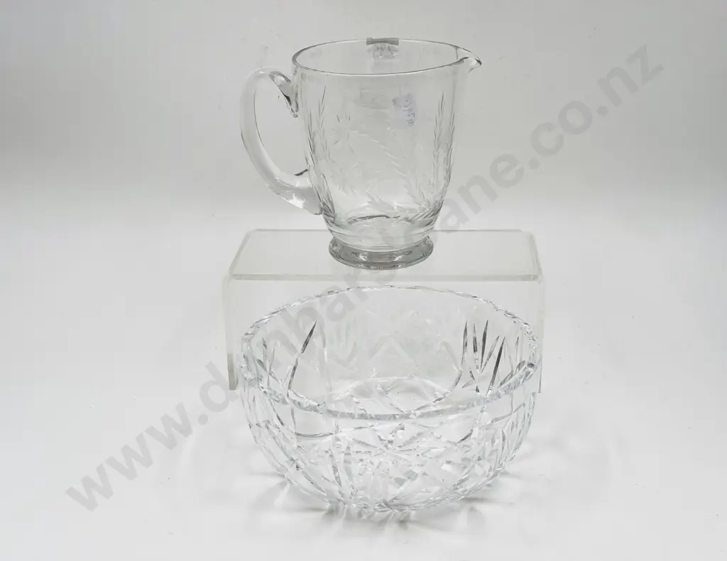 Waterford Crystal Bowl together with Other Jug Image 1++