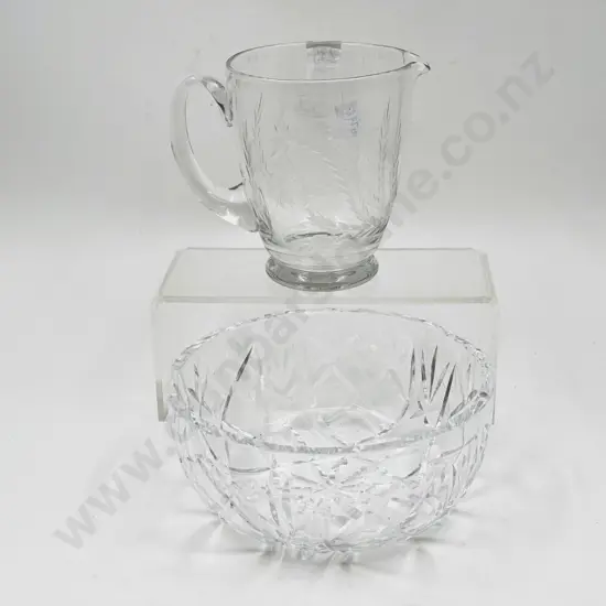 Waterford Crystal Bowl together with Other Jug
