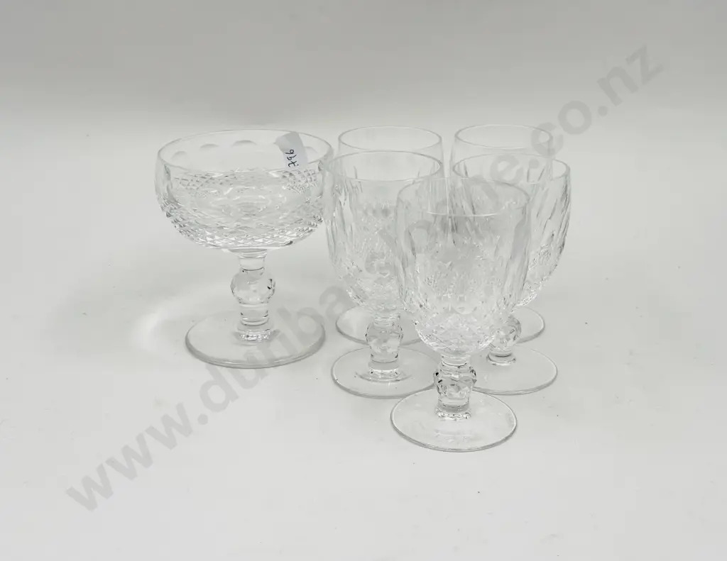 Waterford Crystal Coupe together with Five Other Waterford Glasses Image 1++