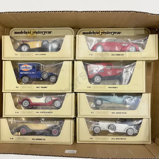Eight Boxed Models of Yesteryear