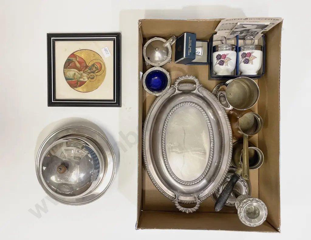 Box Quantity of Assorted incl S/P and Two Copper Measures etc Image 1++
