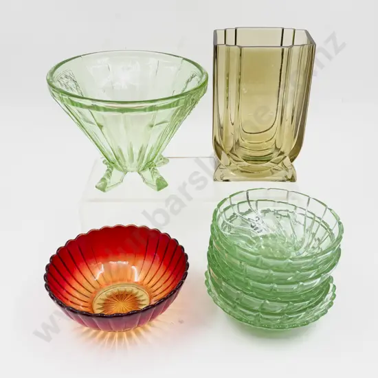 Quantity of Assorted Pressed Glass Ware