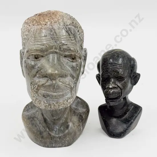 Two Hardstone Busts