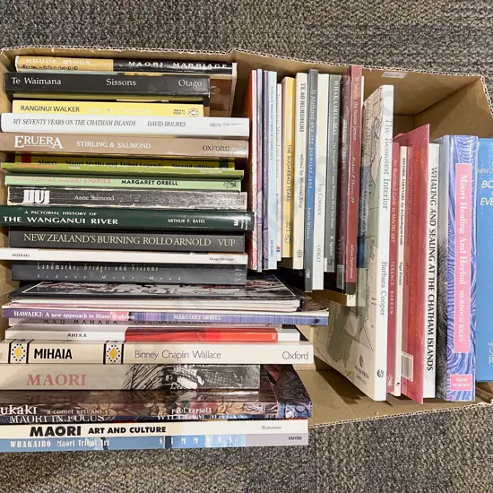 Box of Assorted Books incl Maori Reference