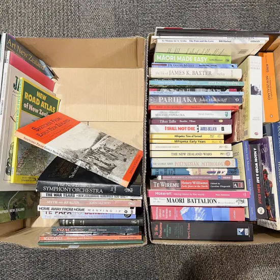 Two Boxes of Assorted Books