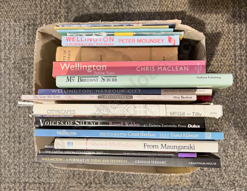Box of Assorted Wellington Reference Books Image 1++