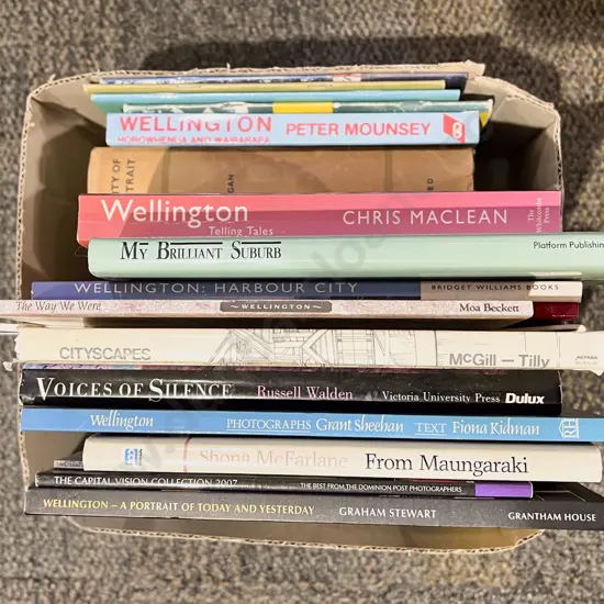 Box of Assorted Wellington Reference Books