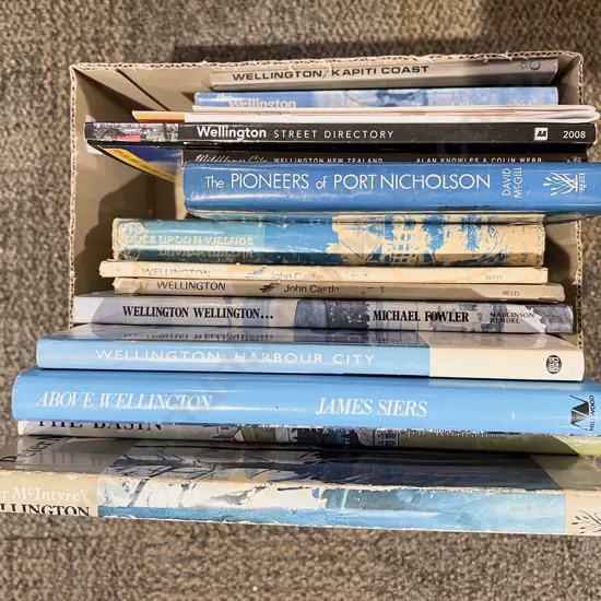 Box of Assorted Wellington Reference Books