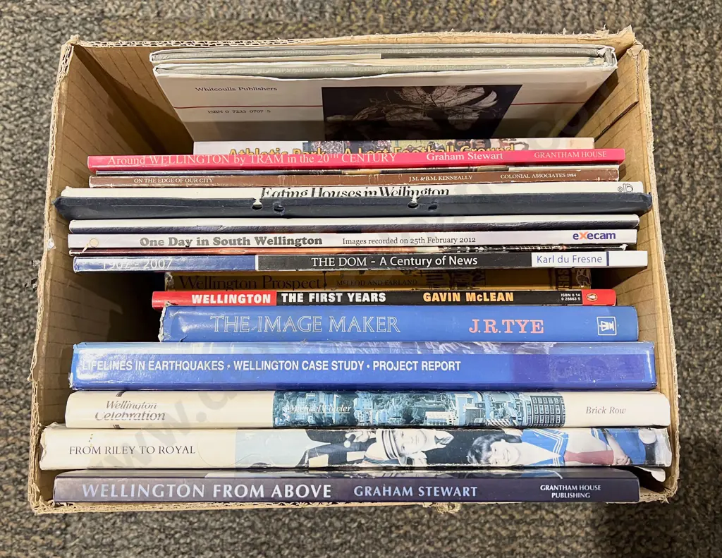 Box of Assorted Wellington Reference Books Image 1++