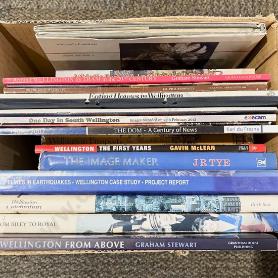 Box of Assorted Wellington Reference Books