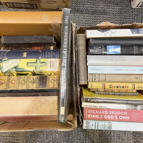 Two Boxes of Assorted Books