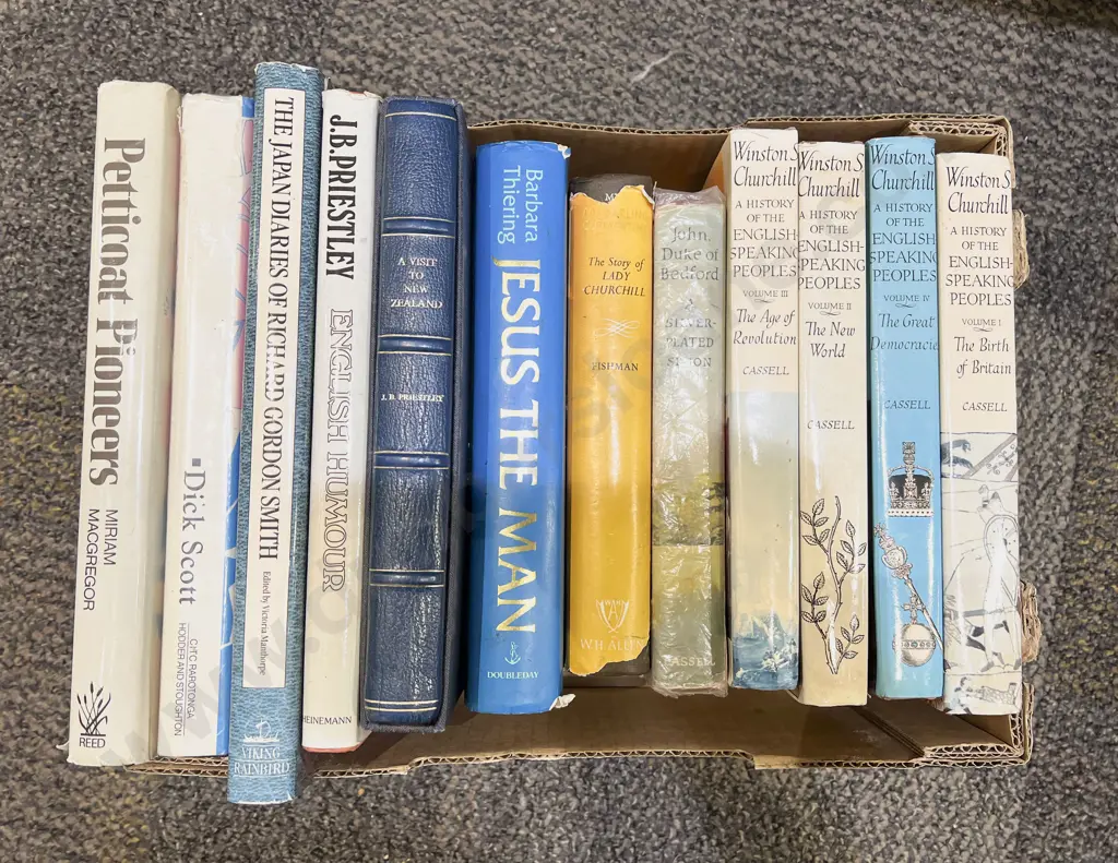 Box of Assorted Books Image 1++