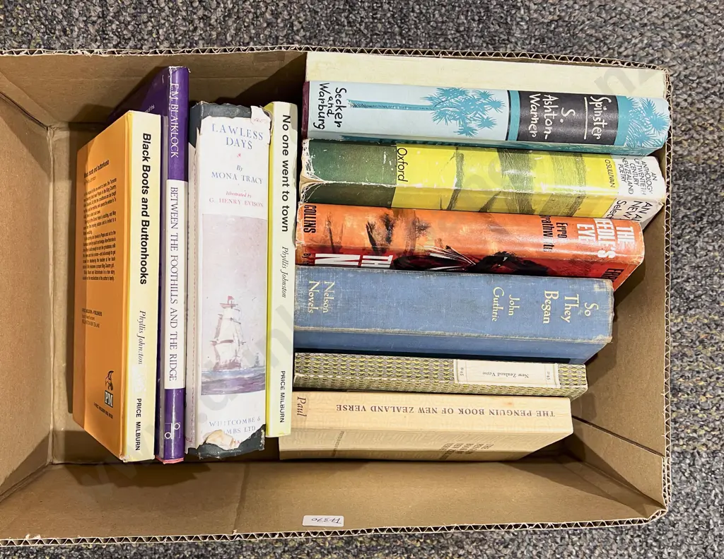 Box of Assorted Books Image 1++
