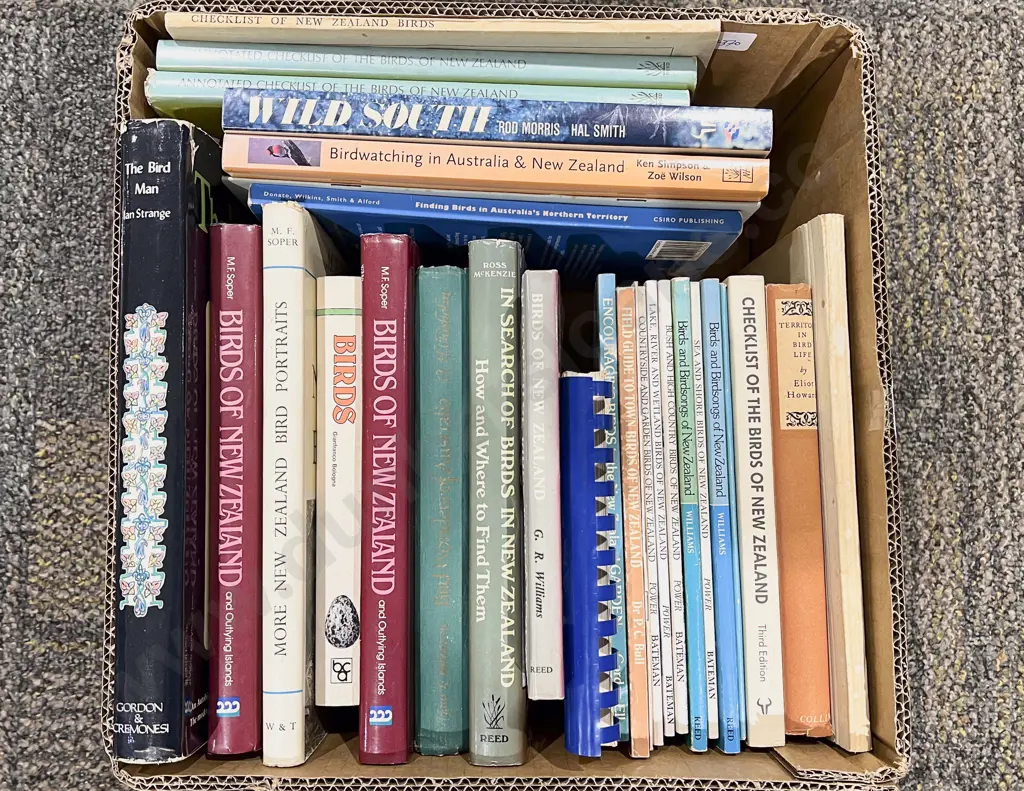 Box of Assorted NZ Ornithological Books Image 1++