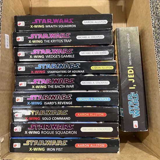 Box of Assorted Star Wars X-Wing Series Books