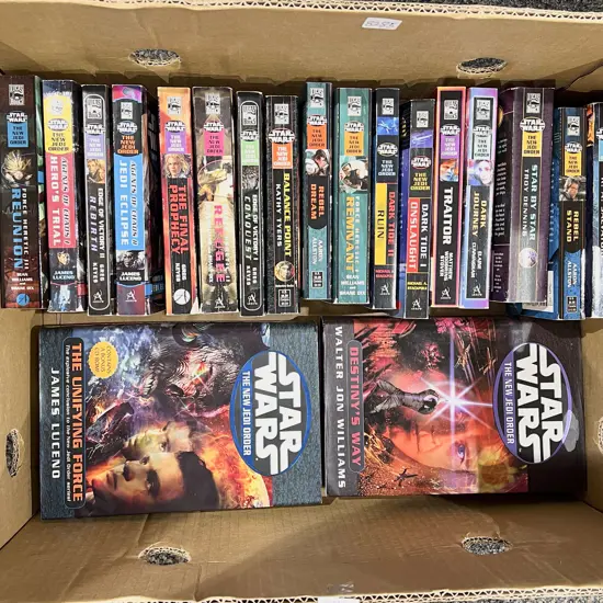 Box of Assorted Star Wars "The New Jedi Order" Series Books
