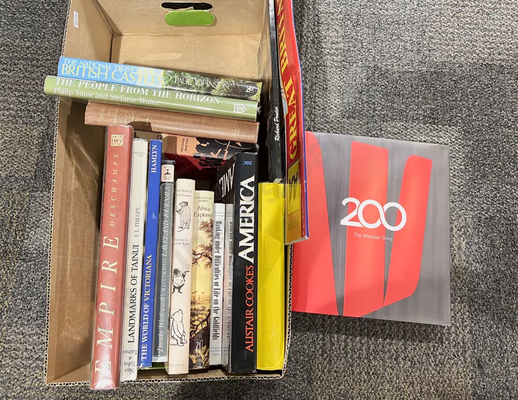 Box of Assorted Books Image 1++