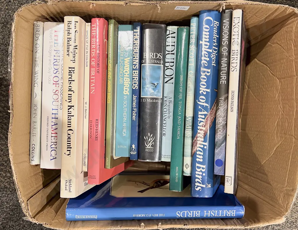 Box of Ornithological Reference Books Image 1++