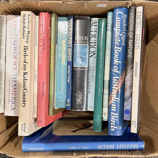 Box of Ornithological Reference Books