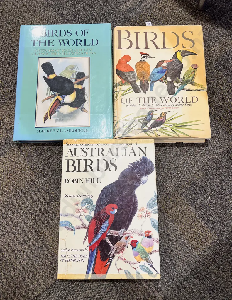 Three Assorted Ornithological Reference Books Image 1++
