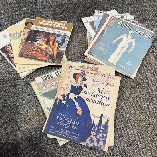 Quantity of Assorted Vintage Song Books