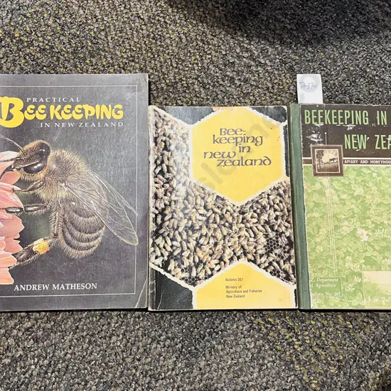 Three Vintage NZ Beekeeping Reference Books