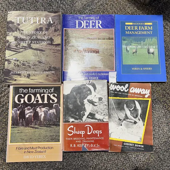 Six Assorted Farming Reference Books