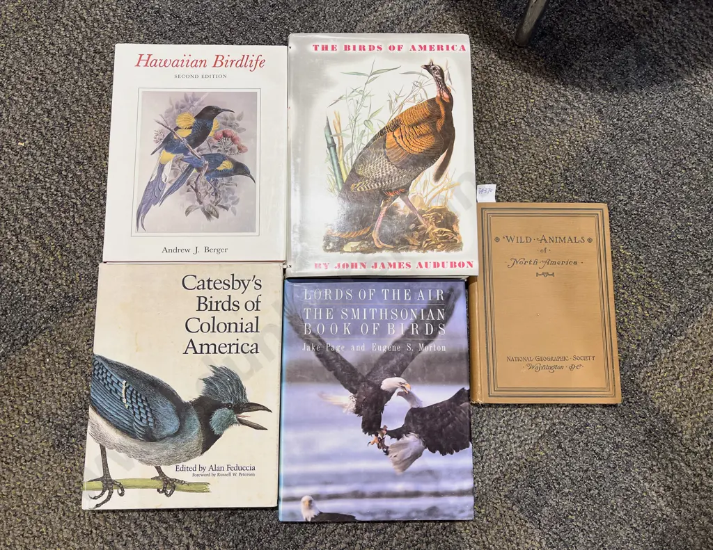 Five Assorted Ornithological Reference Books Image 1++