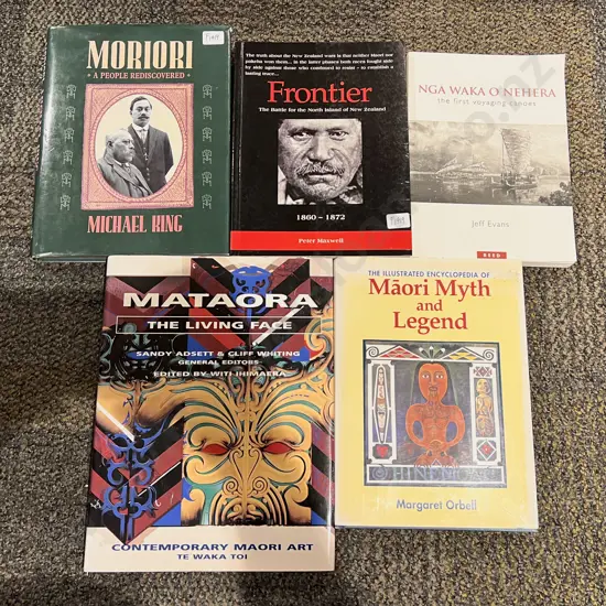 Five Assorted Maori & Early NZ Reference Books