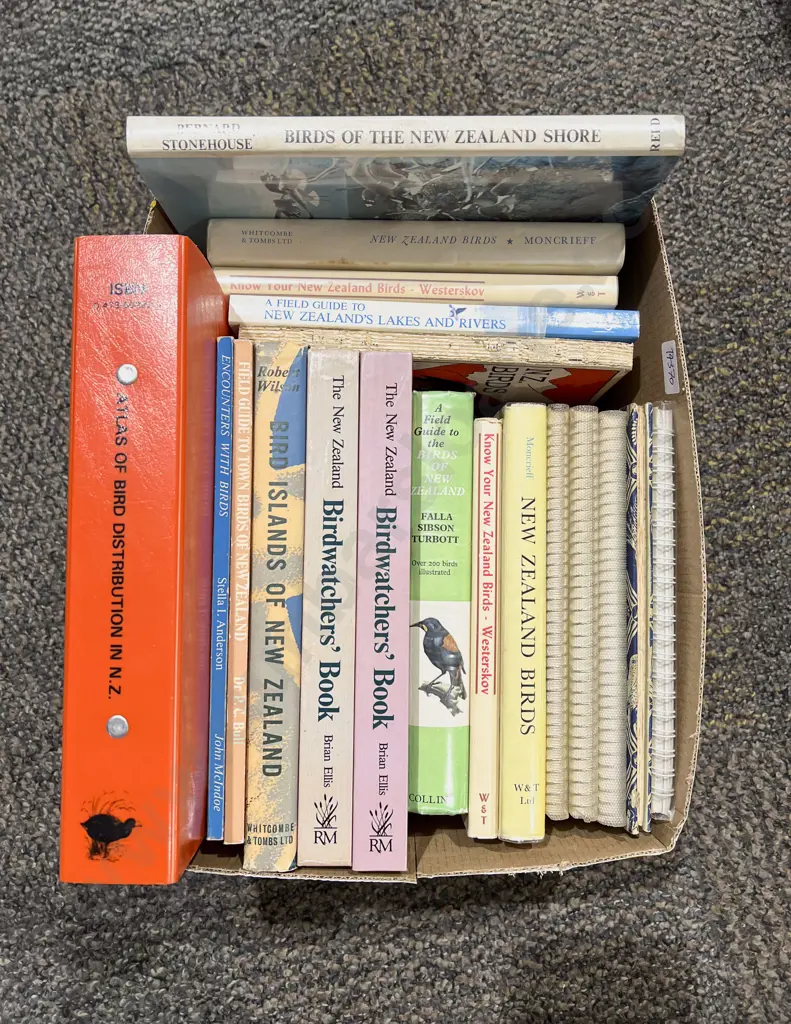 Box of Assorted Ornithological Reference Books Image 1++