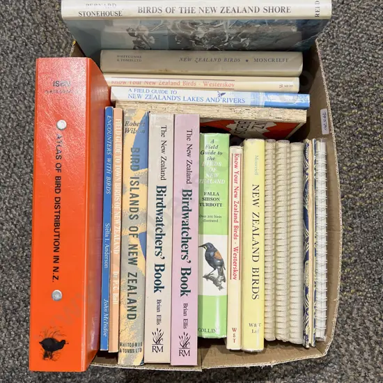 Box of Assorted Ornithological Reference Books