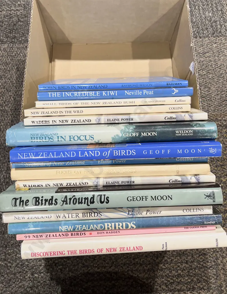 Box of Assorted Ornithological Reference Books Image 1++
