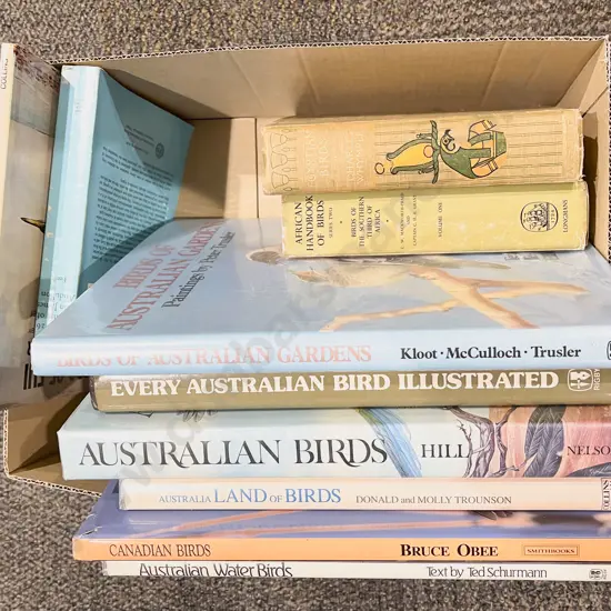 Box of Assorted Ornithological Reference Books