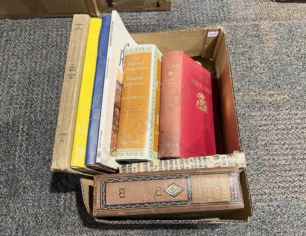 Box of Assorted Books Image 1++