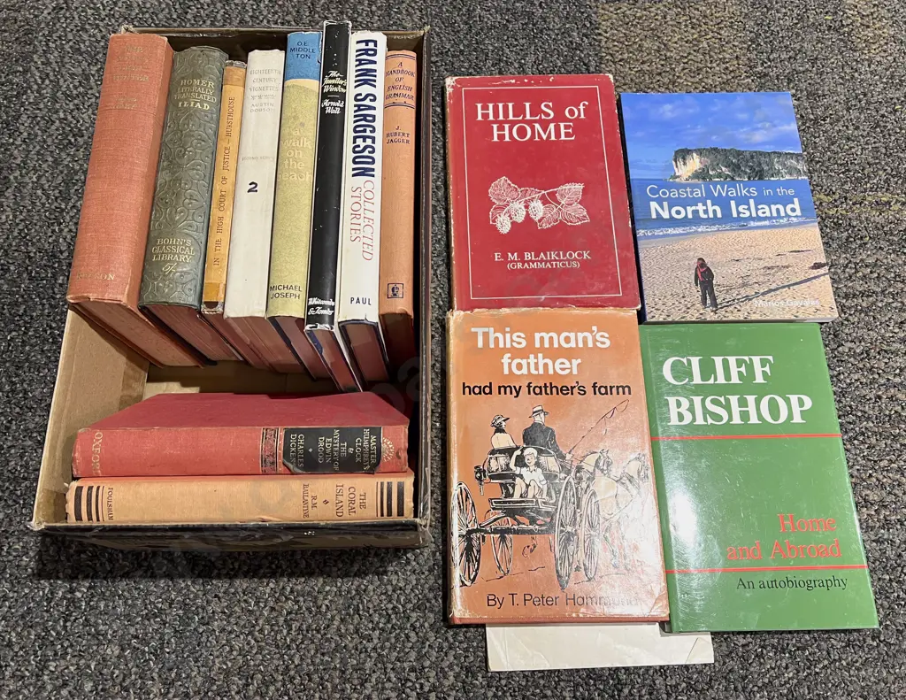 Box of Assorted Books Image 1++