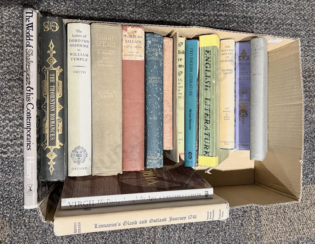 Box of Assorted Books Image 1++