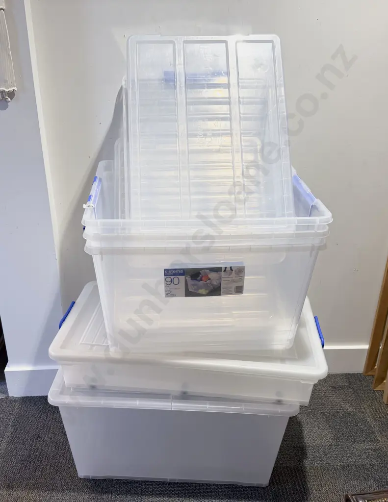 Six Assorted Storage Tubs Image 1++