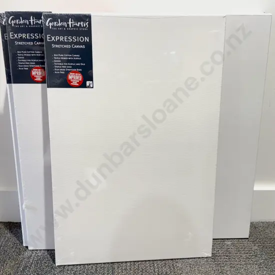 Five Assorted As New Canvases