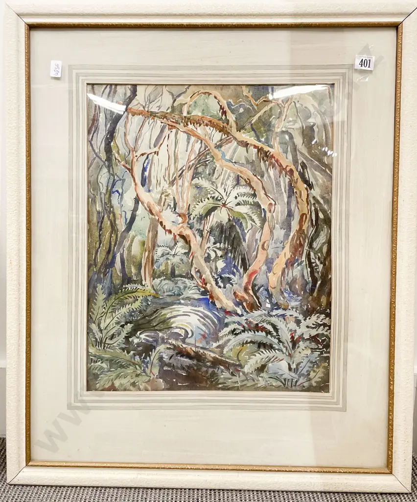 Eana B. Jeans - "Among Fuchsias & Ferns" - Watercolour Image 1++