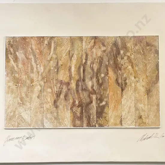 Michael Cox - "Glowing Embers" - Mixed Media on Board (Unframed)