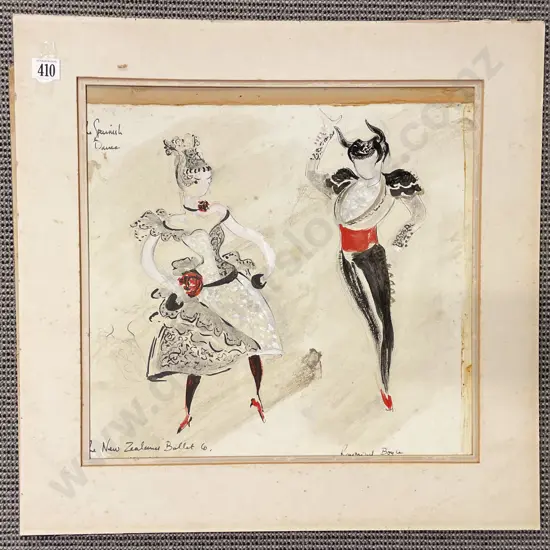 Raymond Boyce - "The Spanish Dance from the Nutcracker" - Watercolour (Unframed)