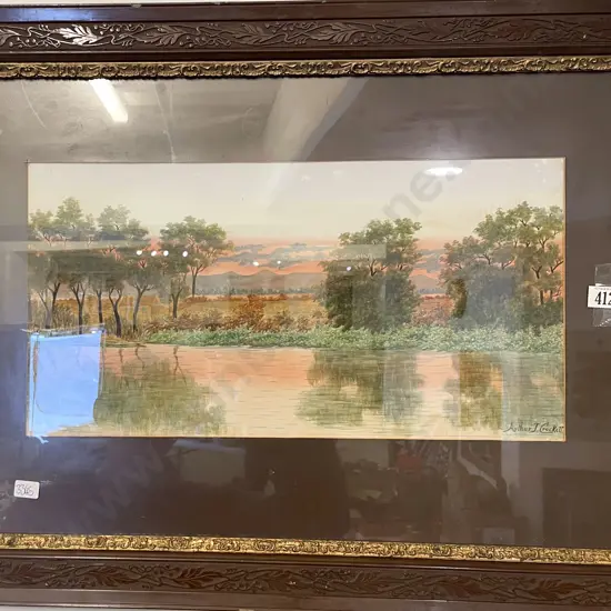 Arthur J. Crockett - Watercolour Landscape